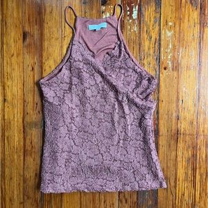Eri + Ali lacey wrap style tank top from Anthropologie